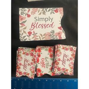 Floral Inspirational Assorted Lot of PaperGift Boxes Simply Blessed Be Thankful